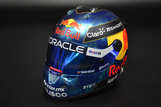 Mini Casque 1/2 Formula One Sergio Perez Red Bull Honda Edition Monaco 2023