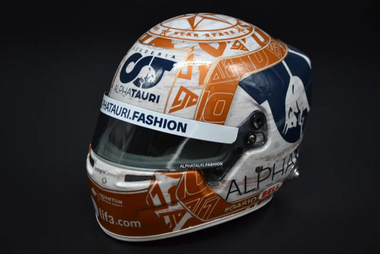 Mini Casque 1/2 Formula One Pierre Gasly Apha Tauri Edition USA 2022