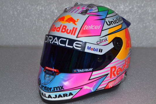 Mini Casque 1/2 Formula One Sergio Perez Red Bull Honda Edition Miami 2022
