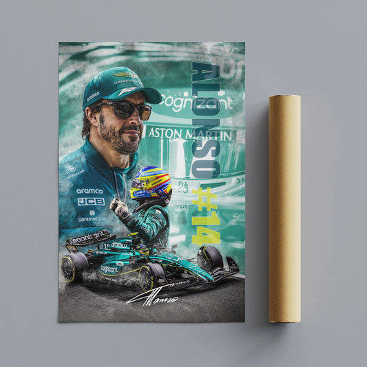Poster Fernando Alonso Formula 1