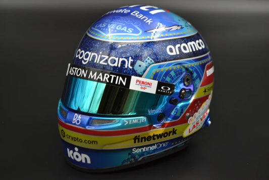 Mini Casque 1/2 Formula One Fernando Alonso Aston Martin Edition Las Vegas 2023