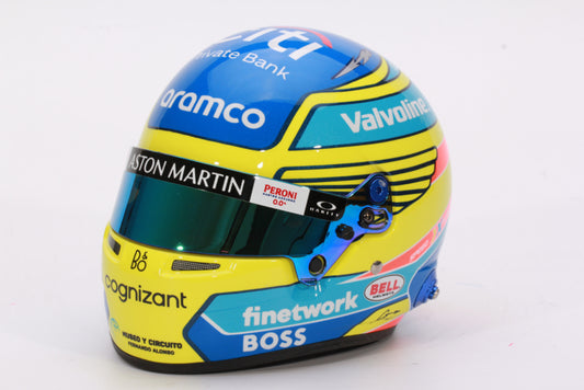 Mini Casque 1/2 Formula One Fernando Alonso Aston Martin 2024