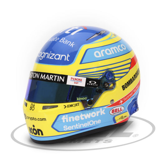 Mini Casque 1/2 Formula One Fernando Alonso Aston Martin 2023